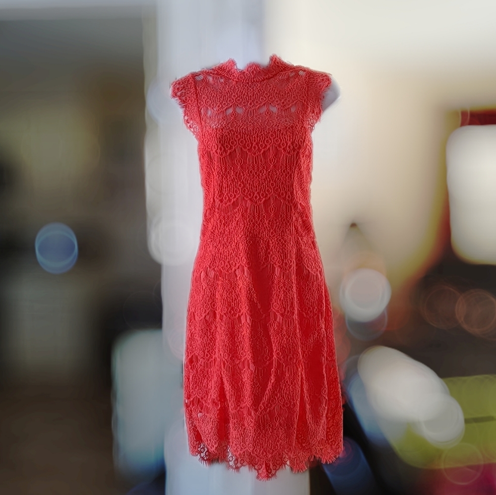 Free People Daydream Open Back Lace Dress Size M